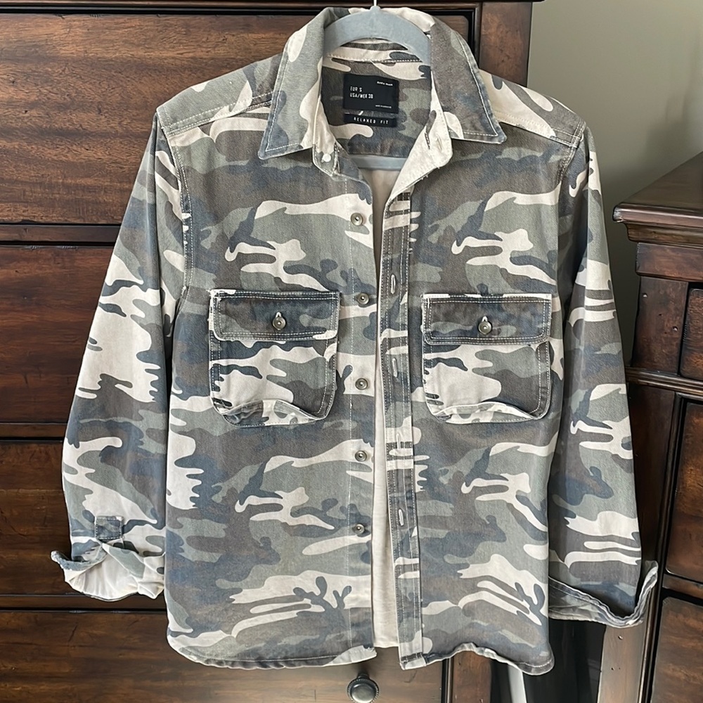 Zara Man - Camo denim Jacket